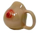 Jumbo Sized Ceramic Boob Mug with Nipple - LGBT Bachelorette & Bachelor Party Supplies